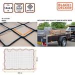 BLACK+DECKER utánfutó háló 1,6x2,5m 1kg zipzáras táskában