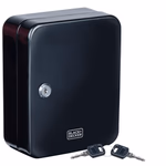 BLACK+DECKER kulcstartó zárral - 20 kampós - fekete