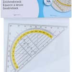 TOPWRITE Vonalzó háromszög szögmérős 14cm