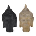 ARTICASA Buddha fej cement 8x8x13cm 2 féle