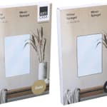 ARTICASA Tükör négyzet 2-féle fekete arany 44x28x0,5cm