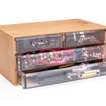 Tároló doboz 4 fiókos 14x24x11cm