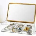 TOUCH OF BEAUTY Ékszertartó doboz tükörrel 22x14x5cm