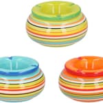 Hamutartó kerámia, csíkos D13,5cm, 3 féle