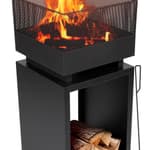 BBQ COLLECTION Kerti tűzkosár, fém, Ø39x85cm