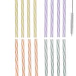 ALPINA Szívószál 25db 0,7x0,7x21cm kefével