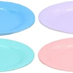 PARTY CASA Tányér papír 23cm 6db 4 féle szín 