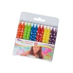 PARTY TIME Gyertya szülinapi pöttyös 8db, 12cm