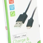 ALL RIDE Töltő és sync kábel USB Lightning 8pin 2.1A 1m