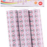 PARTY TIME Szerpentin 3db 40évesnek