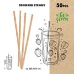 Szívószál búza 50db 14cm