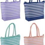 ALPINA Strandtáska csíkos 4 színben 49,3x16x34cm 