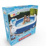 CREATIVE KIDS Medence fejtámlával, italtartóval 213x206x60cm