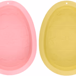 ARTICASA Húsvéti tojás alakú szilikon sütőforma 20x15,5x4,5cm, 2 féle