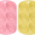 ARTICASA Húsvéti tojás alakú szilikon forma 6 részes 20,5x12,8x2,5cm, 2 féle