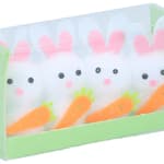 ARTICASA Húsvéti nyuszi figura 4db 3,5cm