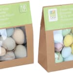 ARTICASA Húsvéti dekor tojás szett 16db natur színekben Ø4/6/7