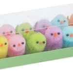 ARTICASA Húsvéti csibe dekor 6 színben, 12db - 