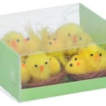 ARTICASA Húsvéti csibe fészek 4db/csomag, 6x6x3cm