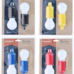 GRUNDIG Lámpa RETRO izzó formájú húzókapcsolóval 2db 4féle 