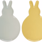 ARTICASA Húsvéti tányér nyuszi forma 18x30x2,5cm, 2 féle