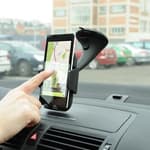 Univerzális GoGEN telefontartó - fekete
Telefon- és GPS navigációtartó. 4" - 5,7" átmérőhöz, 360°-kal forgatható, kihúzható karok