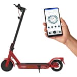 GoGEN Elektromos roller applikációval, max. 25 km/h sebesség, akár 25km hatótáv, 3 üzemmód, piros/fekete