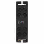 EMOS túlfeszültség védő 8 aljzat 3m, 1800J, fekete