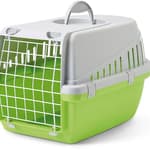 Savic Trotter 1 szállítóbox 5 kg-ig zöld 49x33x30cm. Fém ajtóval.