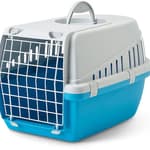 Savic Trotter 3 szállítóbox 10 kg-ig kék 60,5x40,5x39cm. Fém ajtóval.