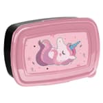 UZSONNÁS DOBOZ,18x12x6,polypropylene          BPA FREE, Unicorn pink
