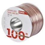 EMOS Hangfalkábel TP 2.5 áttetsző, 100 méteres kiszerelés