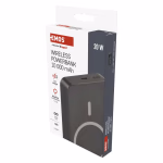 EMOS Powerbank WI 1046, 10 000 mAh, 20 W+Wireless, szürke