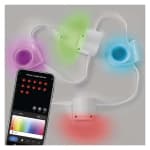 GoSmart LED reflektor - 85 cm-es lánc, 4 rész, 7 W, RGBIC+CCT, dimmelhető, WiFi