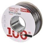 EMOS Hangfalkábel 2*0.75mm fekete/piros, 100 méteres kiszerelés