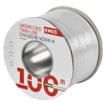 EMOS Hangfalkábel 2*1.00mm fehér, 100 méteres kiszerelés