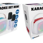Mini karaoke szett 2 mikrofióonnal 10W
