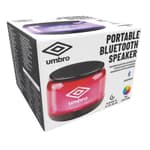 UMBRO Bluetooth hangszóró; hordozható, RGB; 500mAh; 9x9x7cm