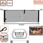 BLACK+DECKER Rendszerező háló csomagtartóba 2 kampóval 125x30xcm 185gr